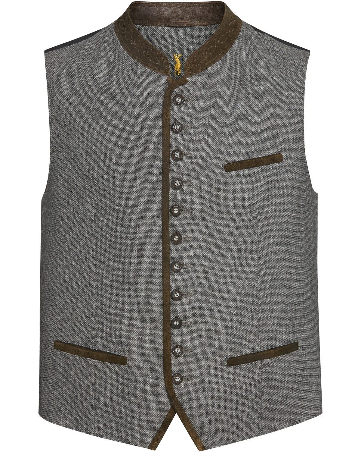 Almsach Trachtenweste Tweed-Weste