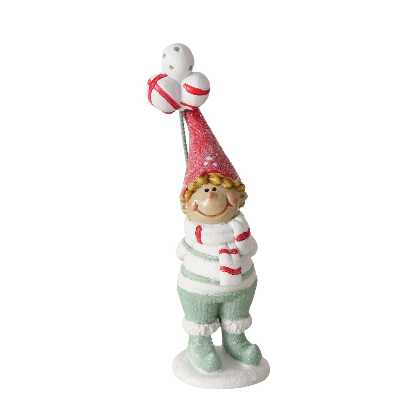 MF Weihnachtsfigur Weihnachtsfiguren Glitzerwichtel Jollytime 3er Set handbemalt 11cm (3 St) – Bild 4 von 5