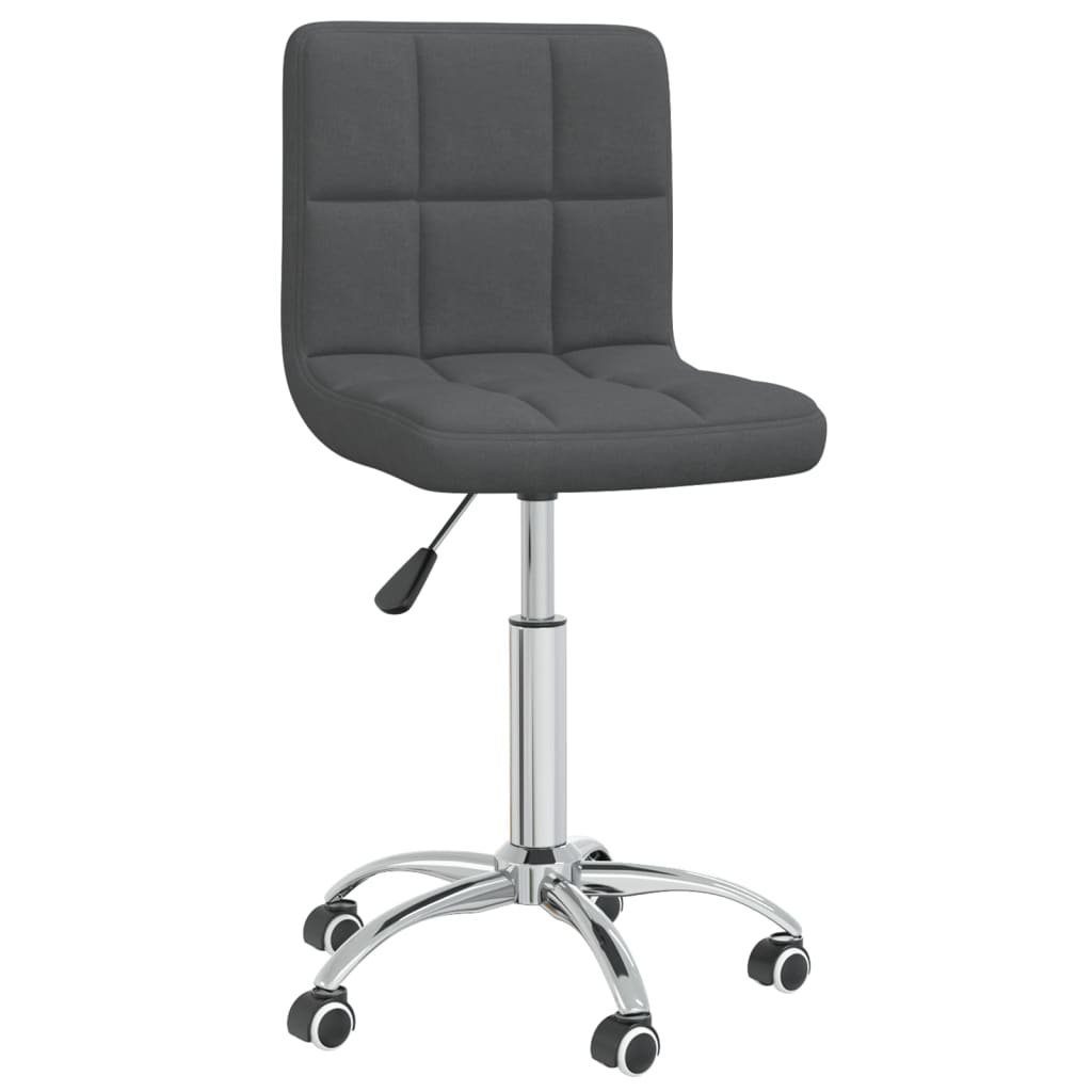 vidaXL Bürostuhl Bürostuhl Drehbar Dunkelgrau Stoff (1 St)