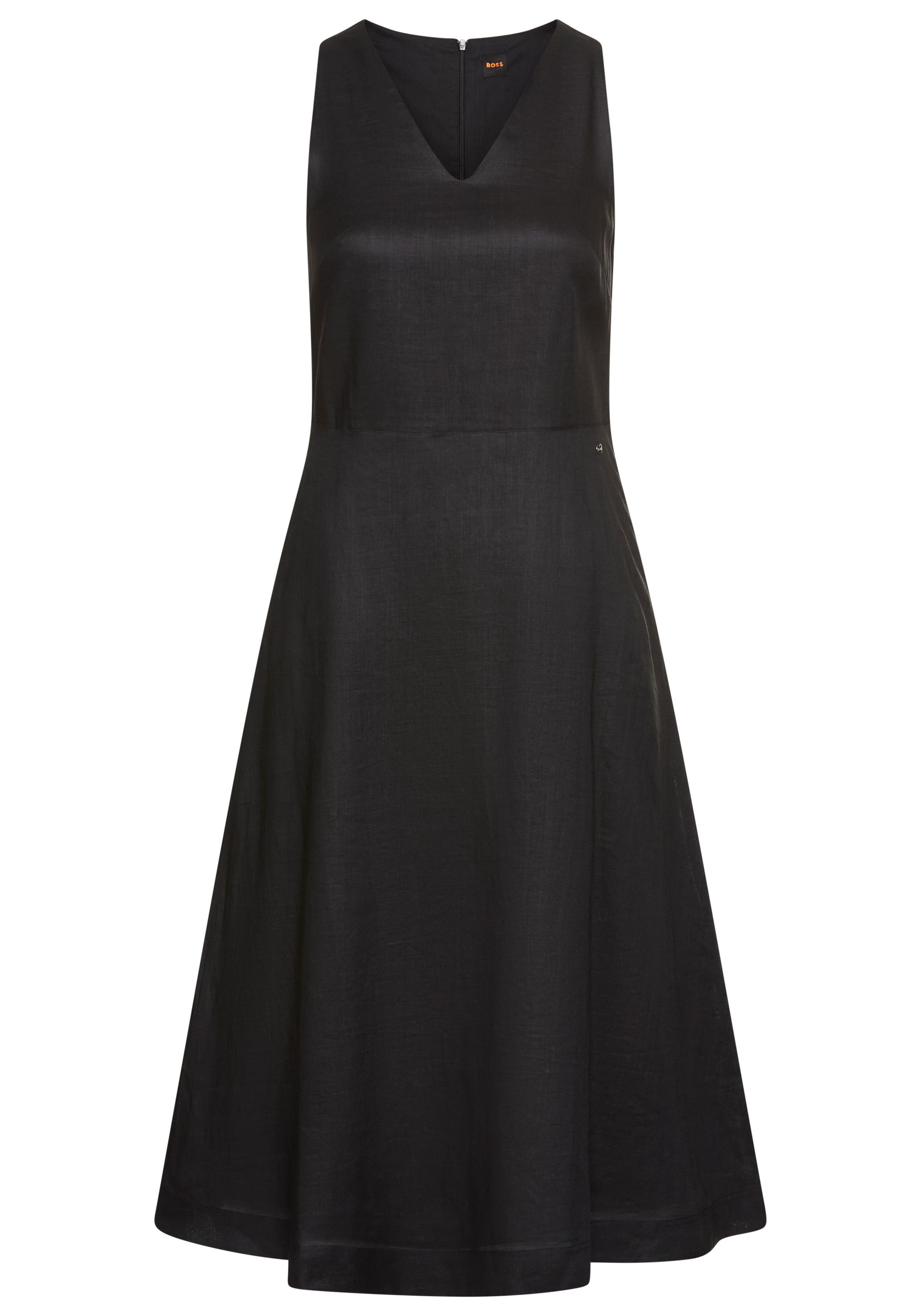 BOSS ORANGE A-Linien-Kleid Dasico Premium Damenmode in Ramie-Qualität günstig online kaufen