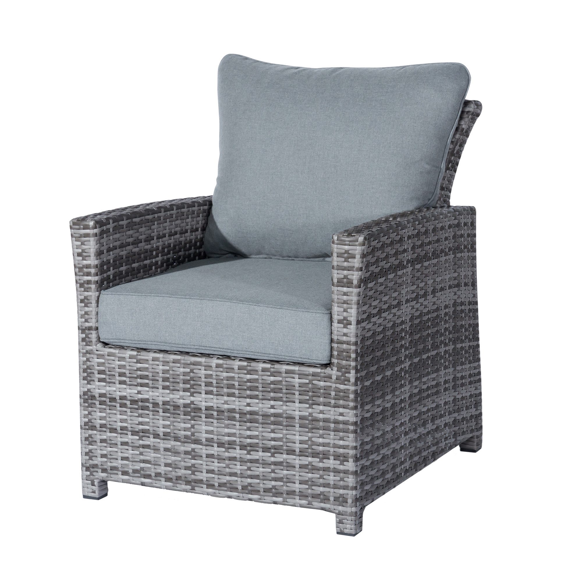 MANDALIKA Garden Gartensessel Dining Lounge Sessel Havanna Luna - extra hoch und breit