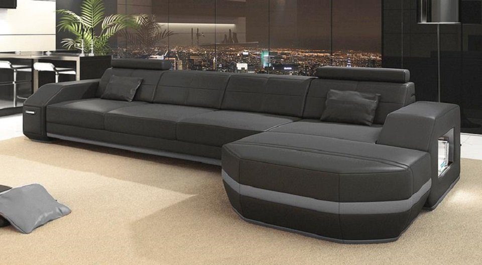JVmoebel Ecksofa Flackschiff Wohnzimmer Sofa Couch Garnitur Polster Wohnlan günstig online kaufen