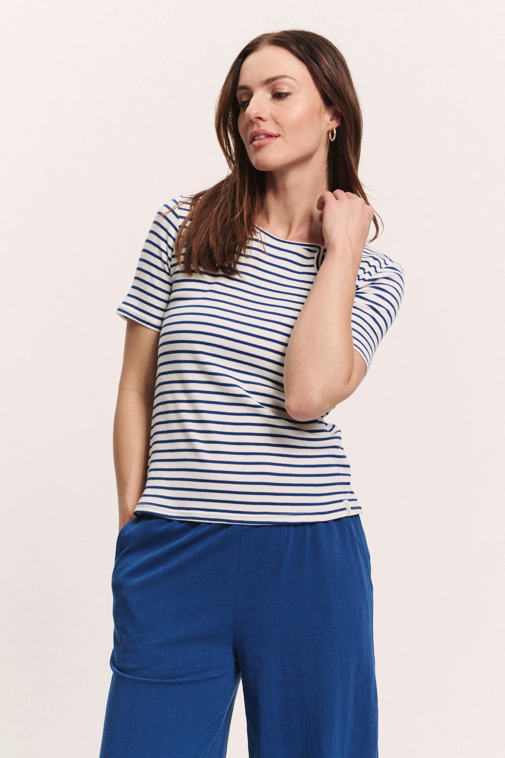 Tranquillo T-Shirt Jerseyshirt Lillyy aus Tencel™ Nachhaltiges Jerseyshirt aus Tencel™ mit femininen Details