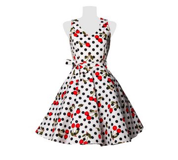 BELSIRA Sommerkleid Retro Kleid Cherry mit Kirschen Cocktailkleid Rockabilly Kleid