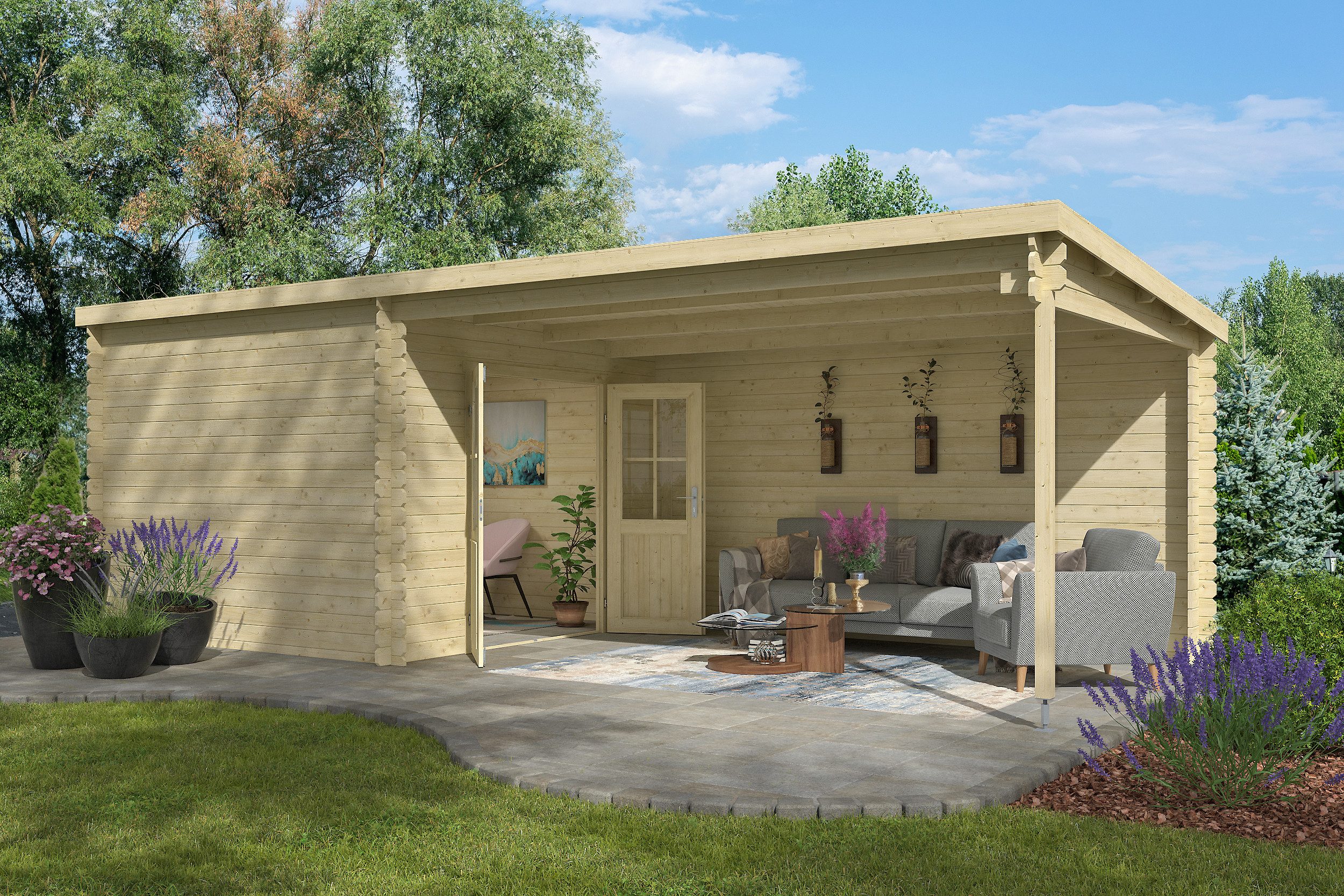 Nordic Holz Montagezubehör ST LOUIS Bausatz, Bausatz zum verlegen der Tür