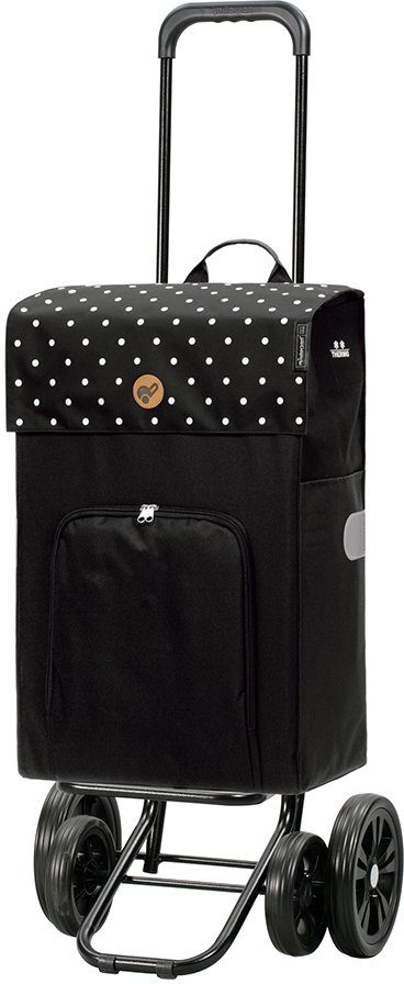 Andersen 49 Fahrgestelltragkraft l, Einkaufstrolley kg Quattro Malit, schwarz 50