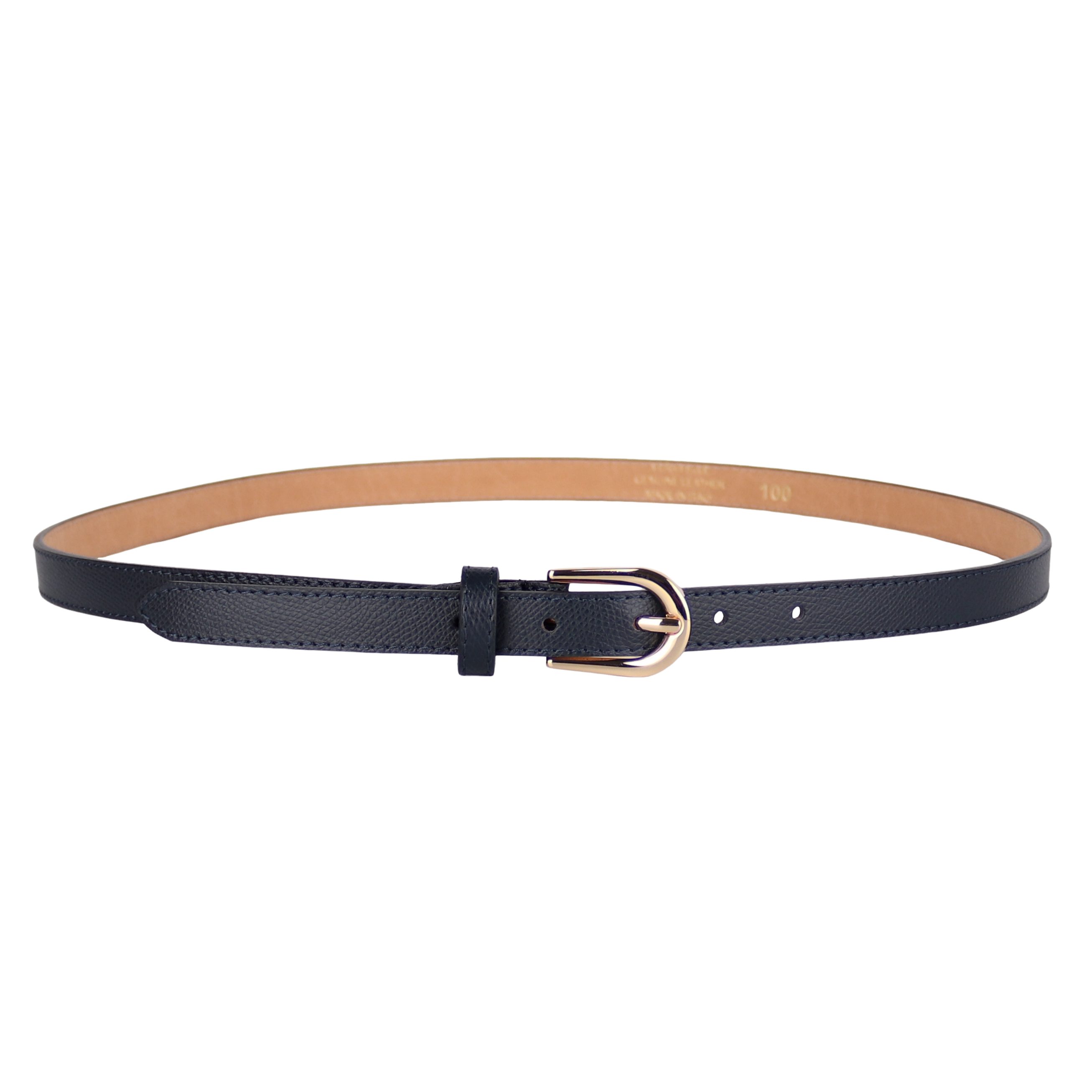 MIRROSI Ledergürtel Damen Gürtel Echtleder, Made in Italy, 18mm breit (Passt fast zu jeder Hosenschlaufe) aus Echtem Leder