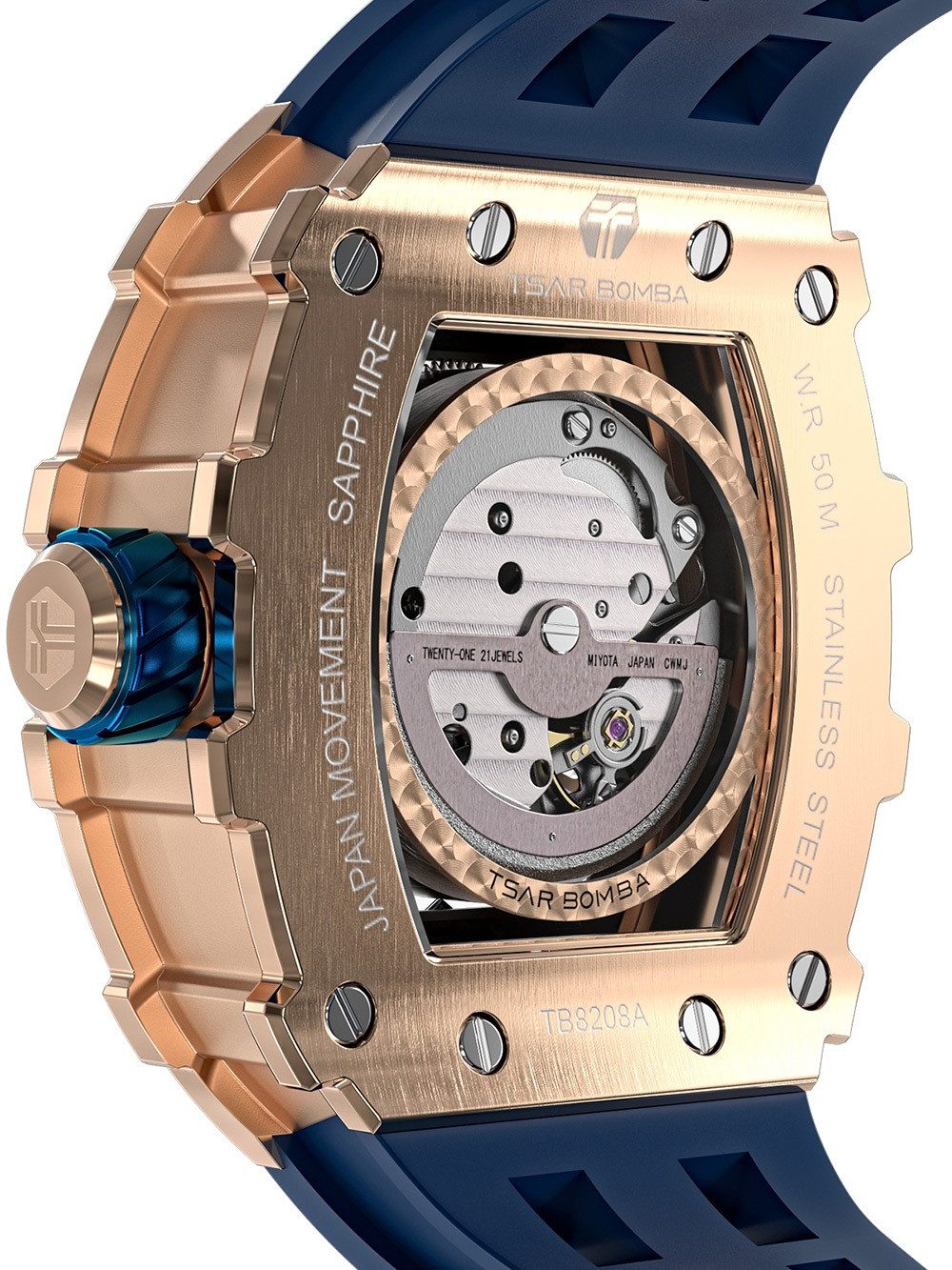 Tsar Bomba Automatikuhr Tsar Bomba TB8208A-08 Herrenuhr Elemental Automatik 44mm 5ATM Tsar Bomba TB8208A-08 Herrenuhr Elemental Automatik 44mm 5ATM