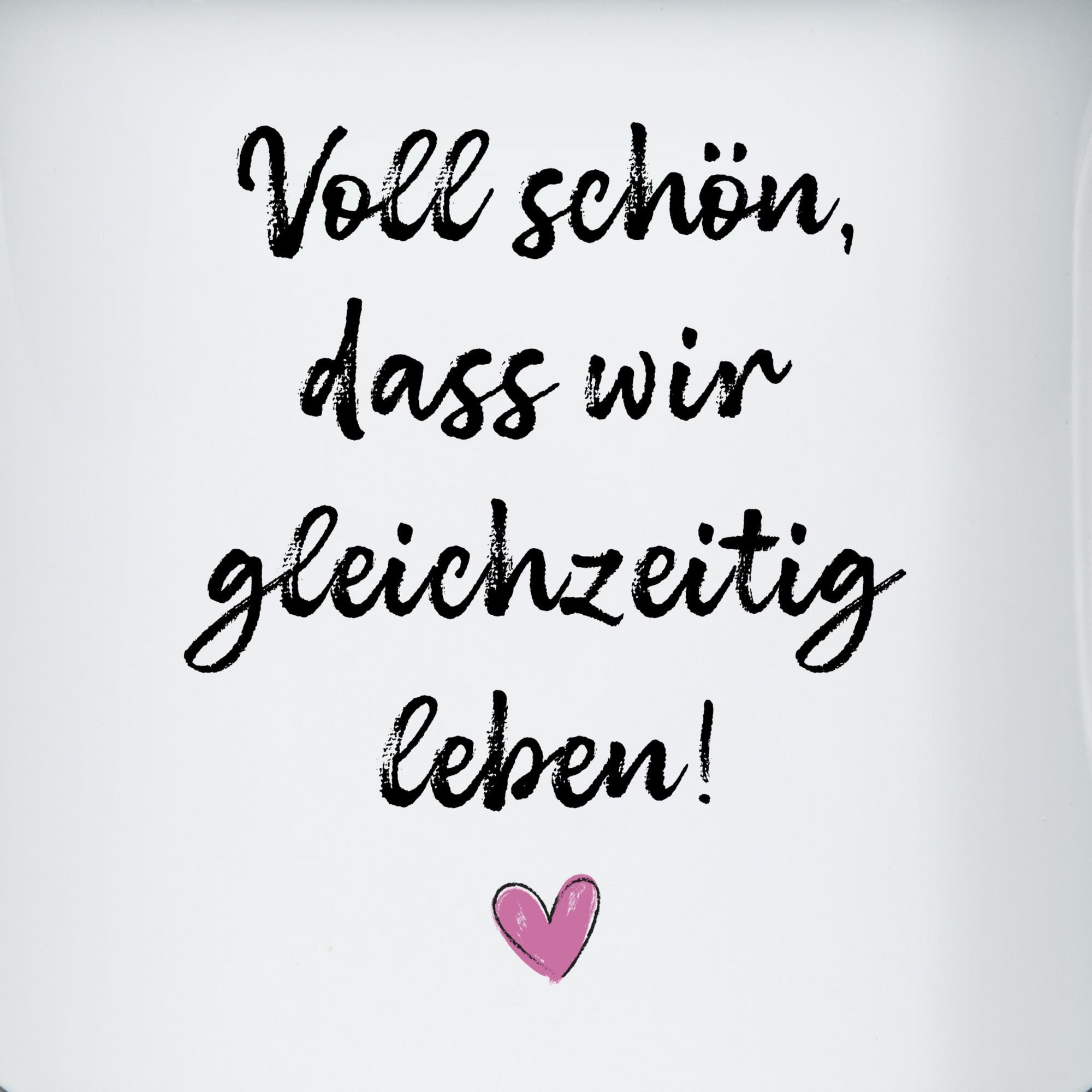 Shirtracer Tasse Voll schön dass wir gleichzeitig leben I Freundschaft Geschenk für Pär, 1-tlg., Stahlblech, Pärchen