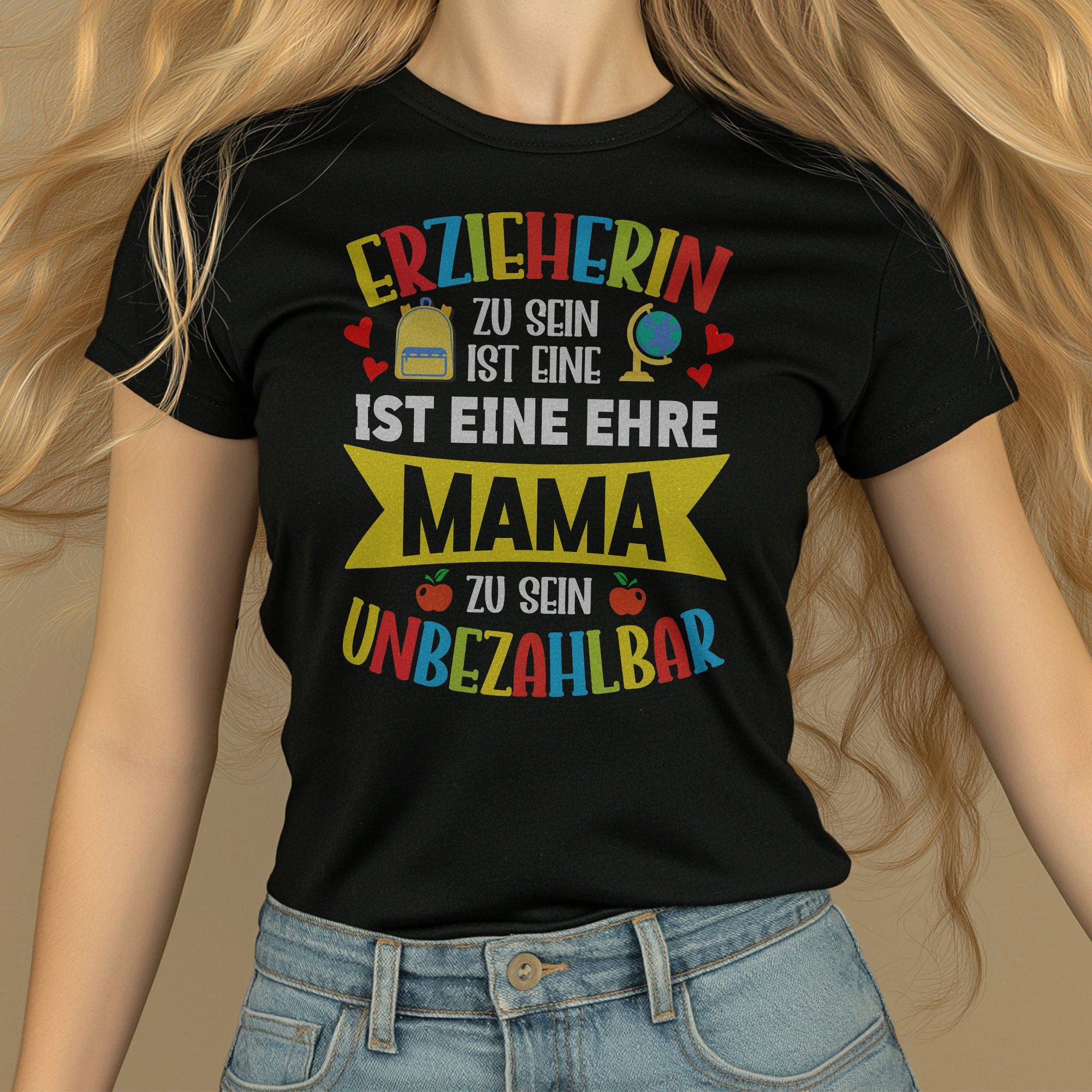 22Feels T-Shirt Erzieherin Geschenk Frauen Spruch Beruf Ausbildung Studium Abschluss IN DEUTSCHLAND BEDRUCKT