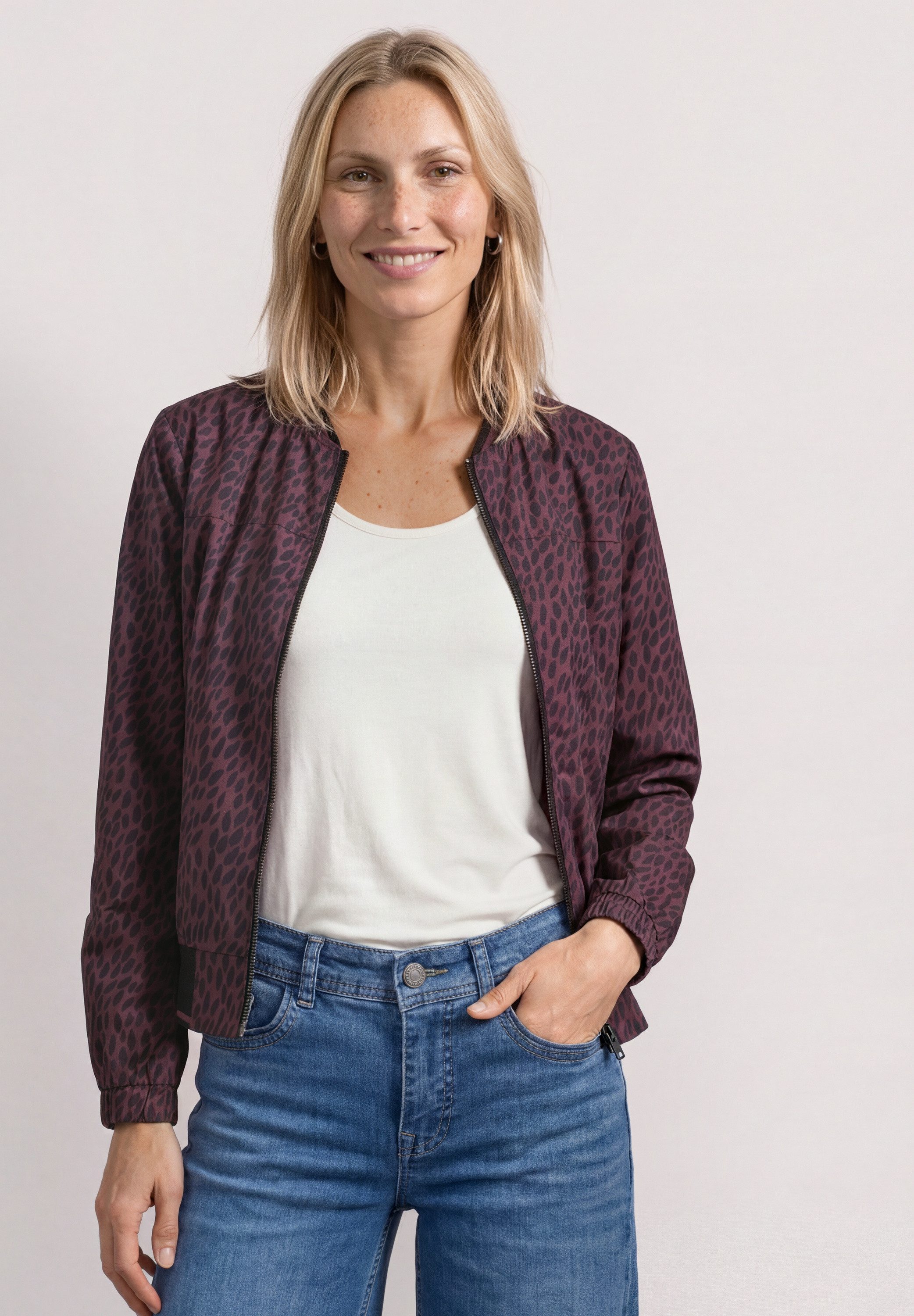 STREET ONE Blouson mit allover Leoprint