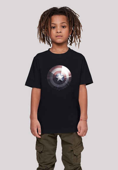F4NT4STIC T-Shirt »T-Shirt 'Marvel Captain America Shield Shiny'« Unisex Kinder,Premium Merch,Jungen,Mädchen,Logo Print