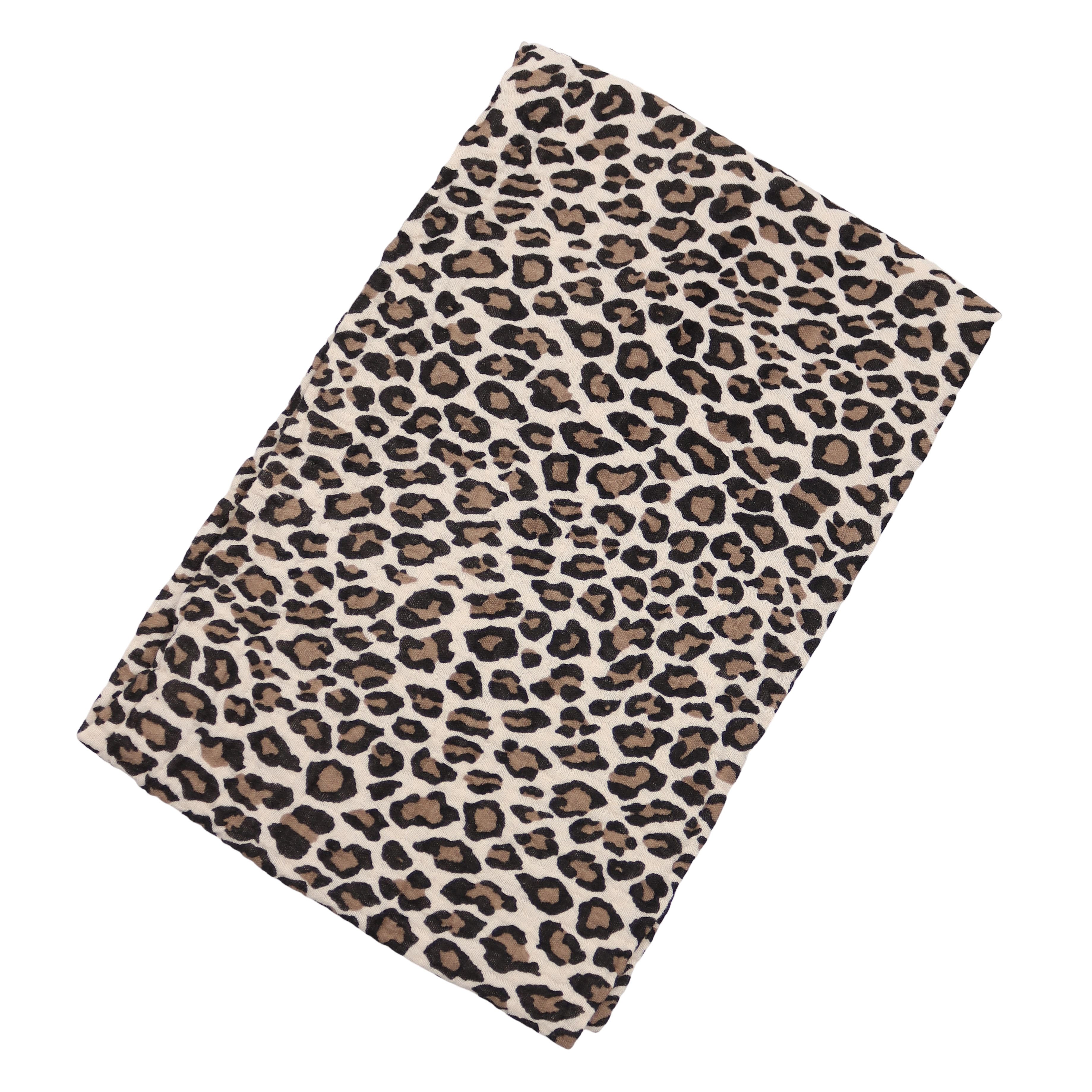 MIRROSI Loop Damen Schal aus Musellin, Made in Italy 70x20cm, Leo, Schlauch günstig online kaufen