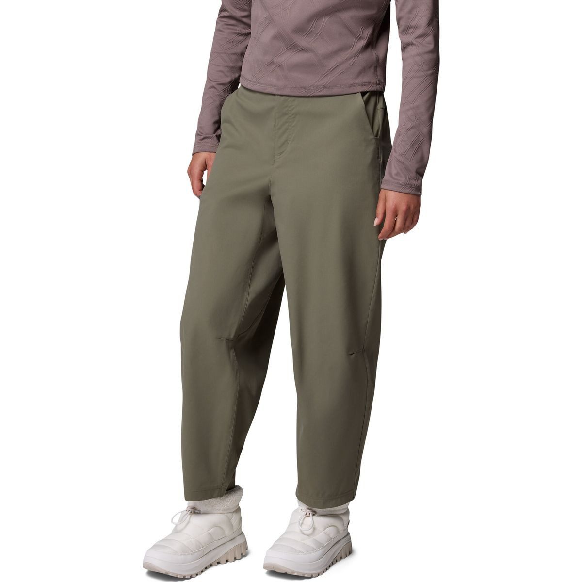 Columbia Outdoorhose Granite Point Pant Vielseitige Damenhose mit Omni-Shield™, elastischem Bund und sicheren