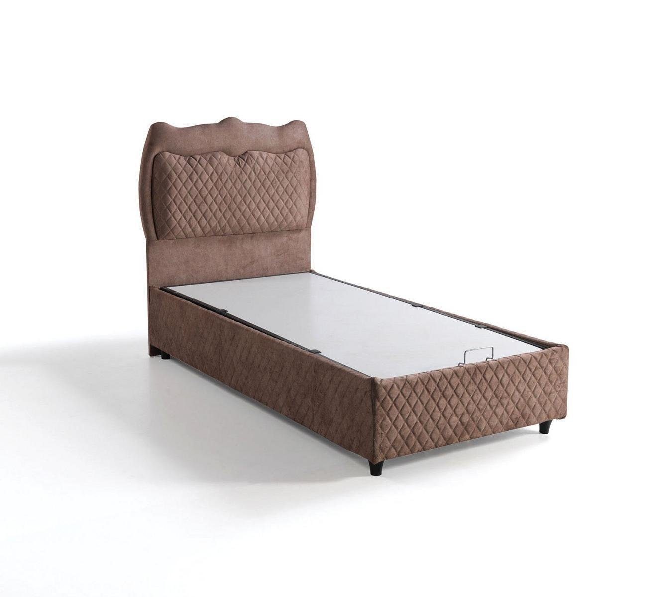 Betten Bett Bett Betten Made (Bett), Schlafzimmer Möbel In Braun Europe Luxus Polster Design JVmoebel