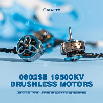 BETAFPV Meteor75 1S Micro FPV Whoop Drone Quadcopter for FPV Drohne (Racing Freestyle Flug Indoor Outdoor Flug bis zu 6 Minuten mit F4 1S)