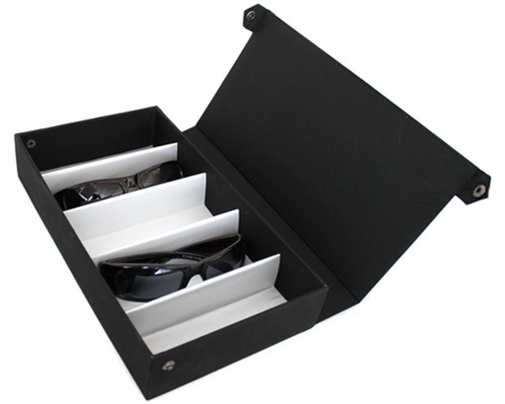 Ferocase Brillenetui Brillenbox Schmuckbox FC932BK für 6 Brillen