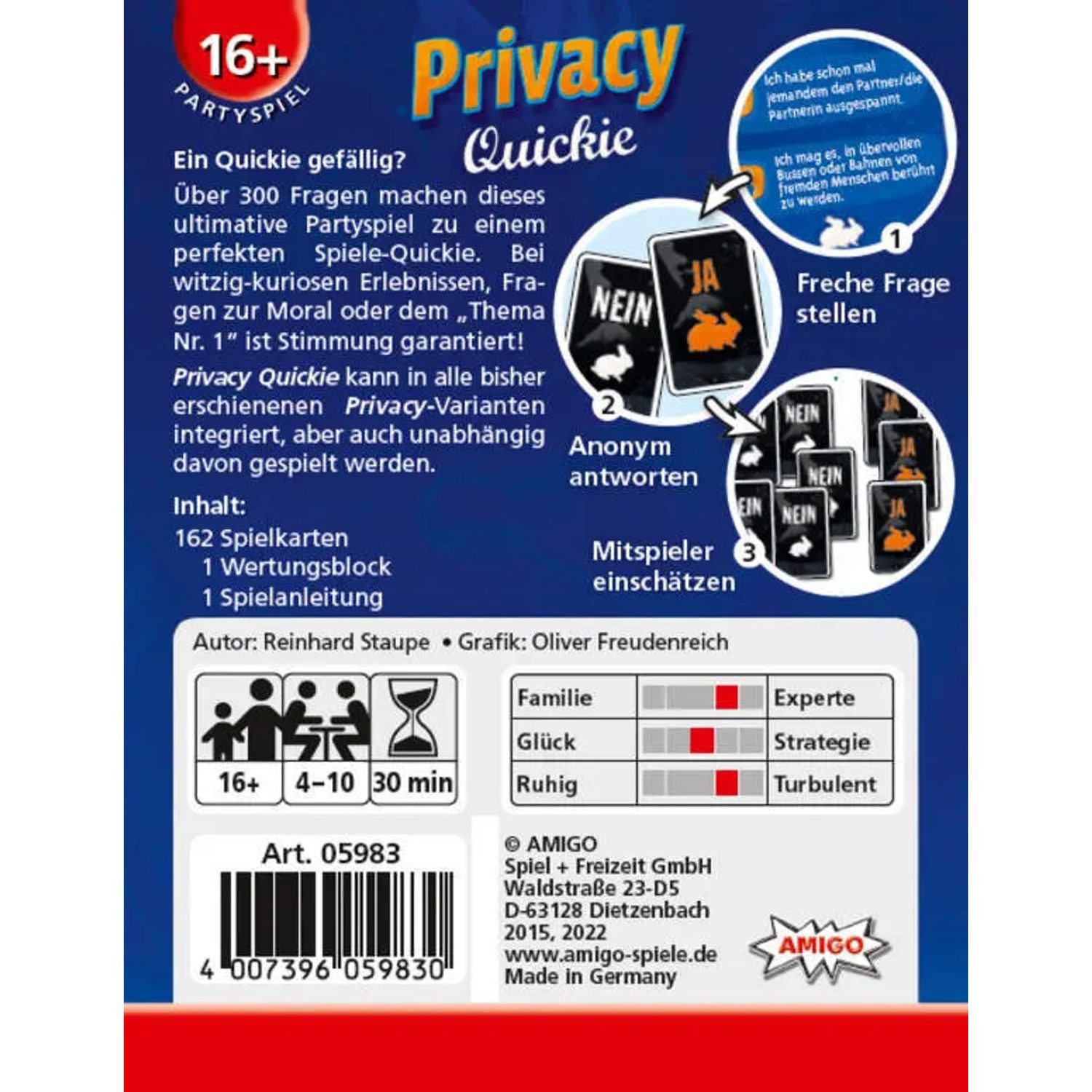 Spiel Privacy Quickie (Kartenspiel)