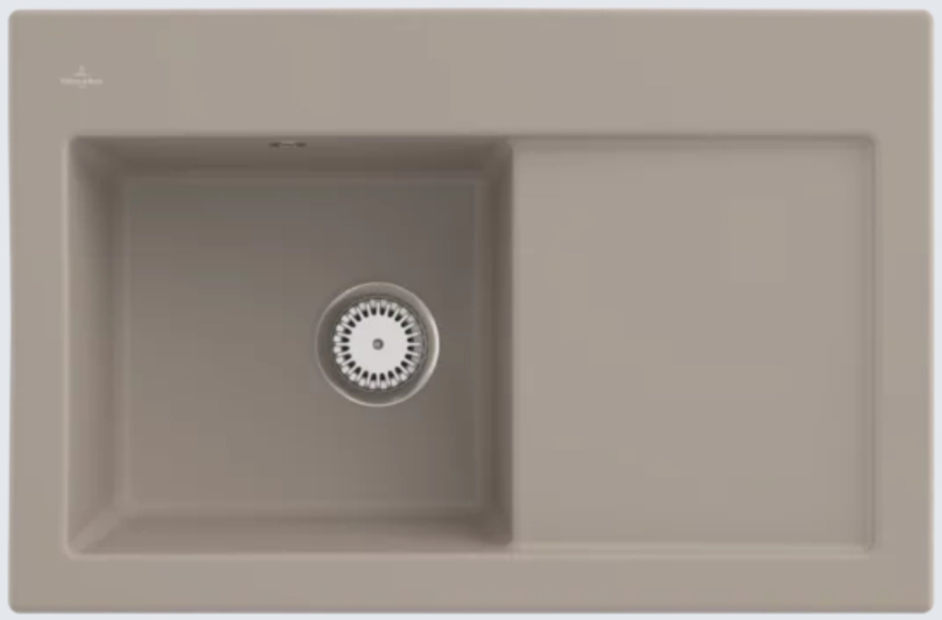 Villeroy & Boch Küchenspüle 6772 01 AM, Rechteckig, 78/22 cm, Subway Serie, Becken links und rechts möglich