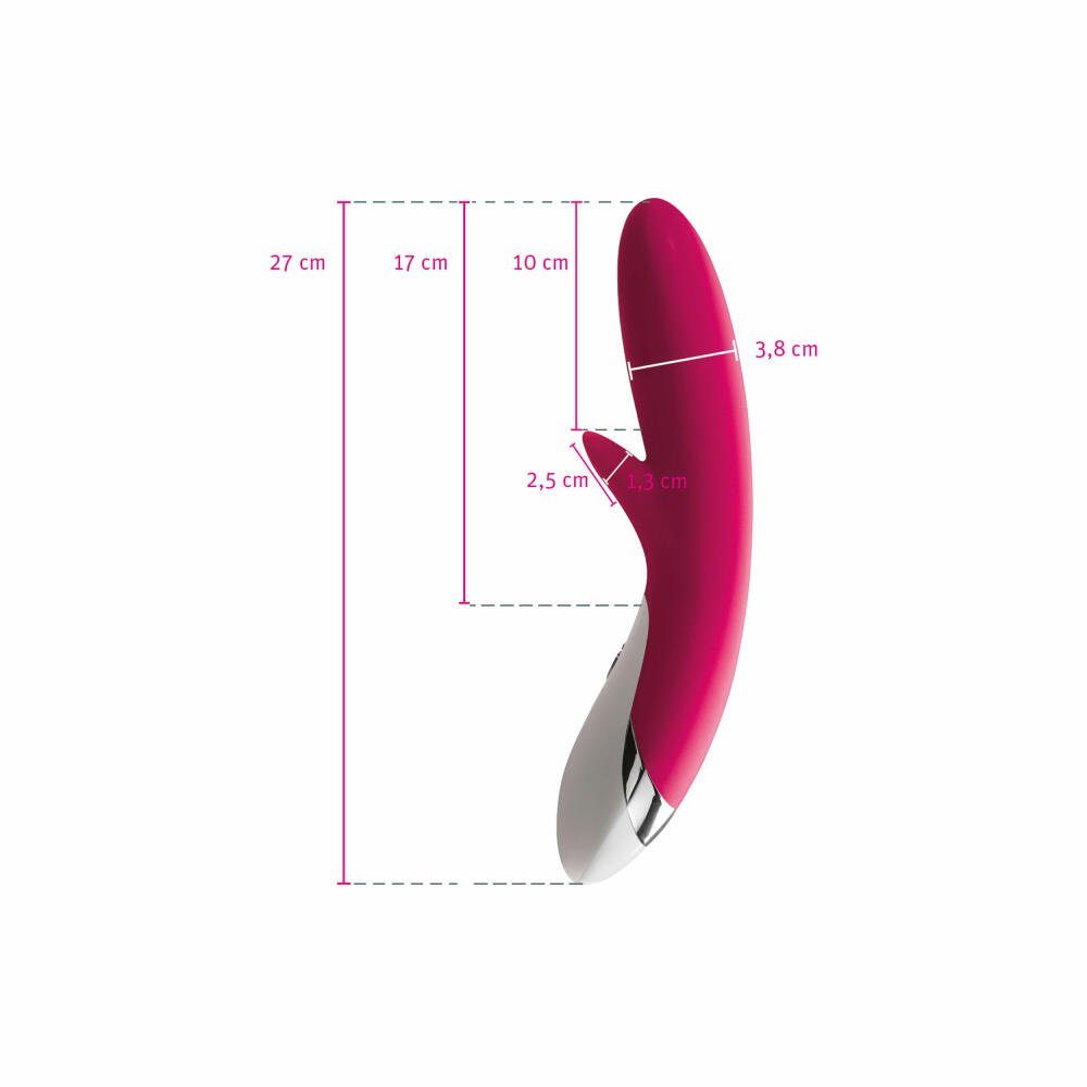 mystim Vibrator naughty mit Danny pink, Divido Klitorisfinger