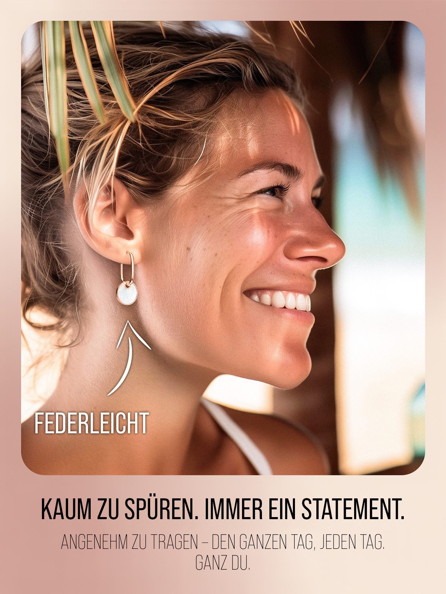THIORA Paar Creolen Oasis Kollektion (inkl Schmuckbox) – Bild 5 von 5