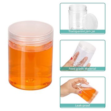 Belle Vous Organizer Transparente Kunststoffdose (15 Stk) - 240ml Behälter, Transparente Kunststoffdose (15 Stk) - 240ml Tiegel