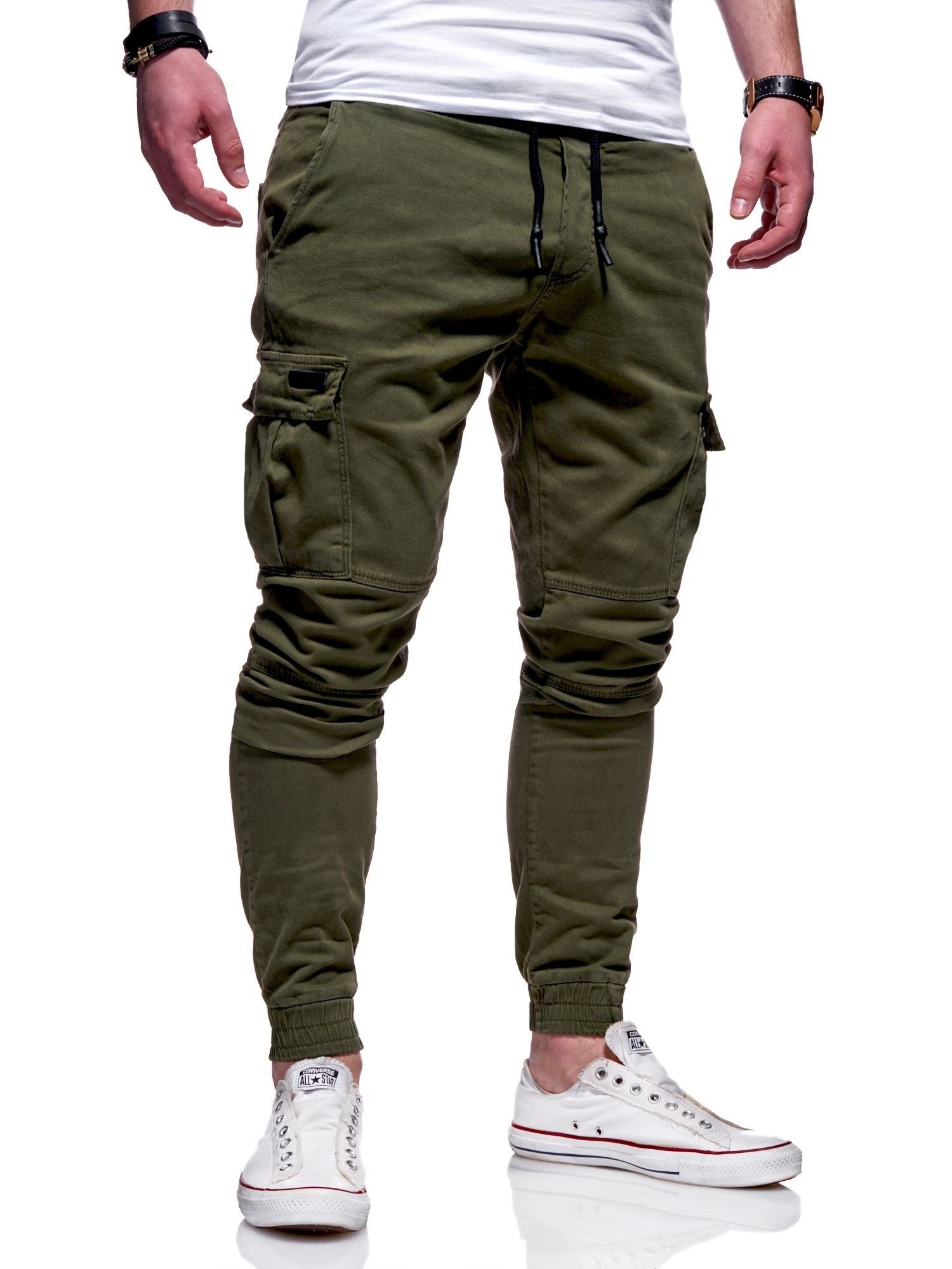 behype Cargohose LANE mit elastischem Bund günstig online kaufen
