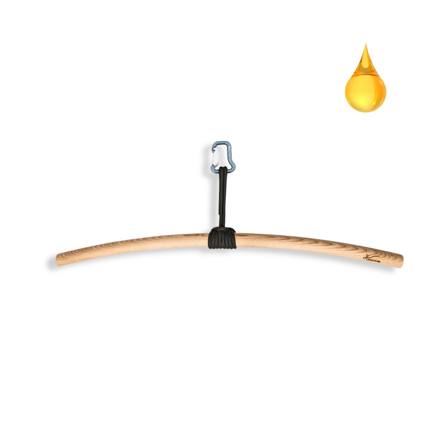 nur Seil und Karabiner