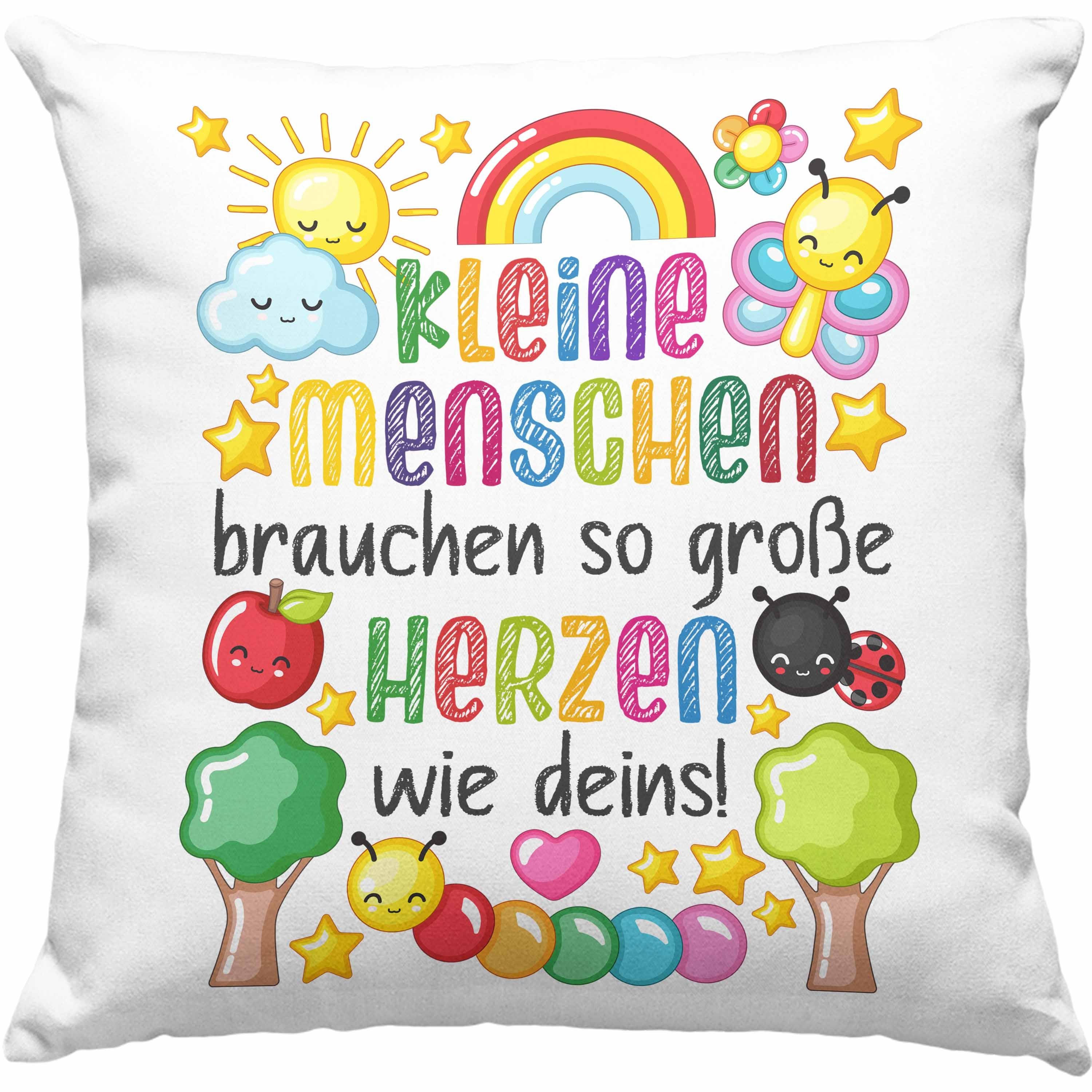 Trendation Dekokissen Trendation Erzieherin Kissen Geschenk Danke