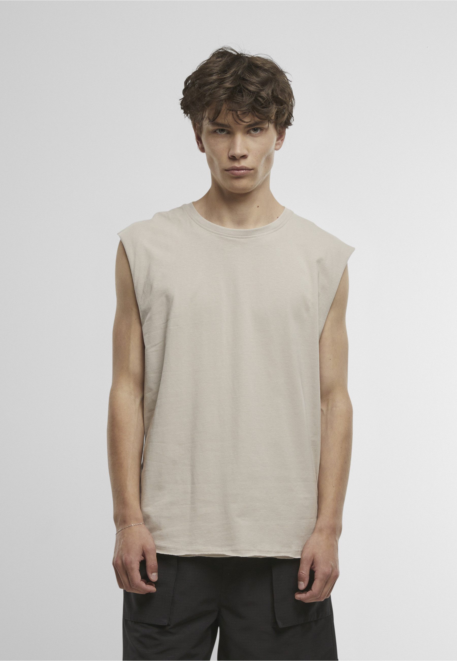 URBAN CLASSICS T-Shirt Urban Classics Herren Open Edge Sleeveless Tee (1-tlg) – Bild 3 von 5