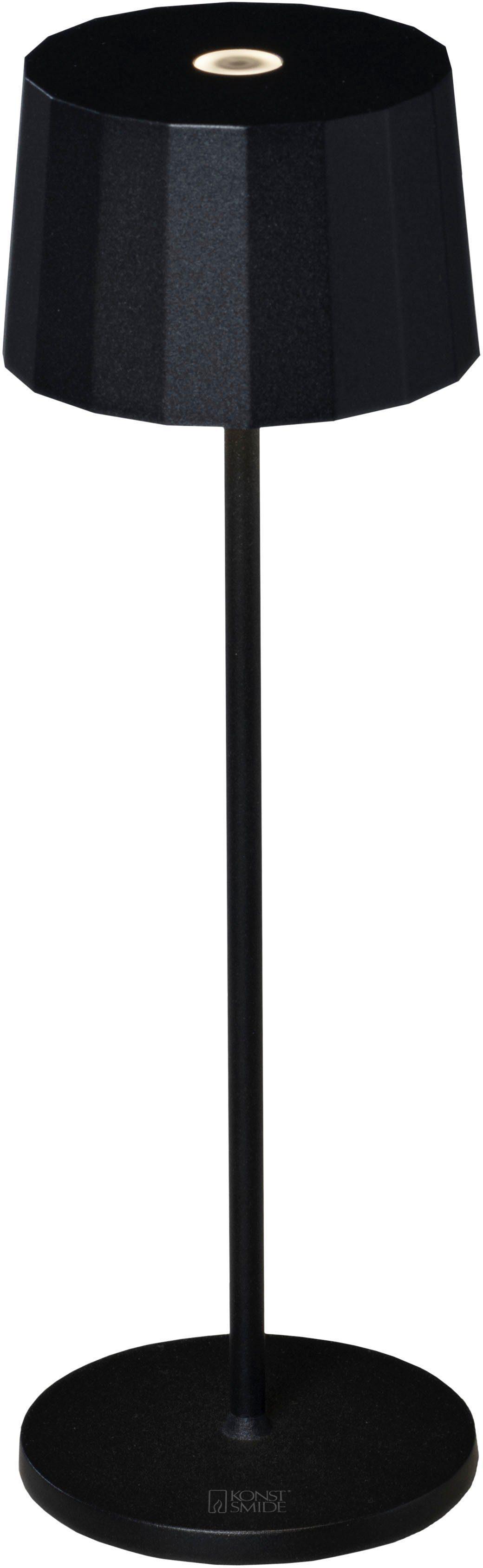 KONSTSMIDE LED Tischleuchte Positano, LED fest integriert, Warmweiß, Positano LED USB-Tischleuchte schwarz, Farbtemperatur, dimm | Tischlampen
