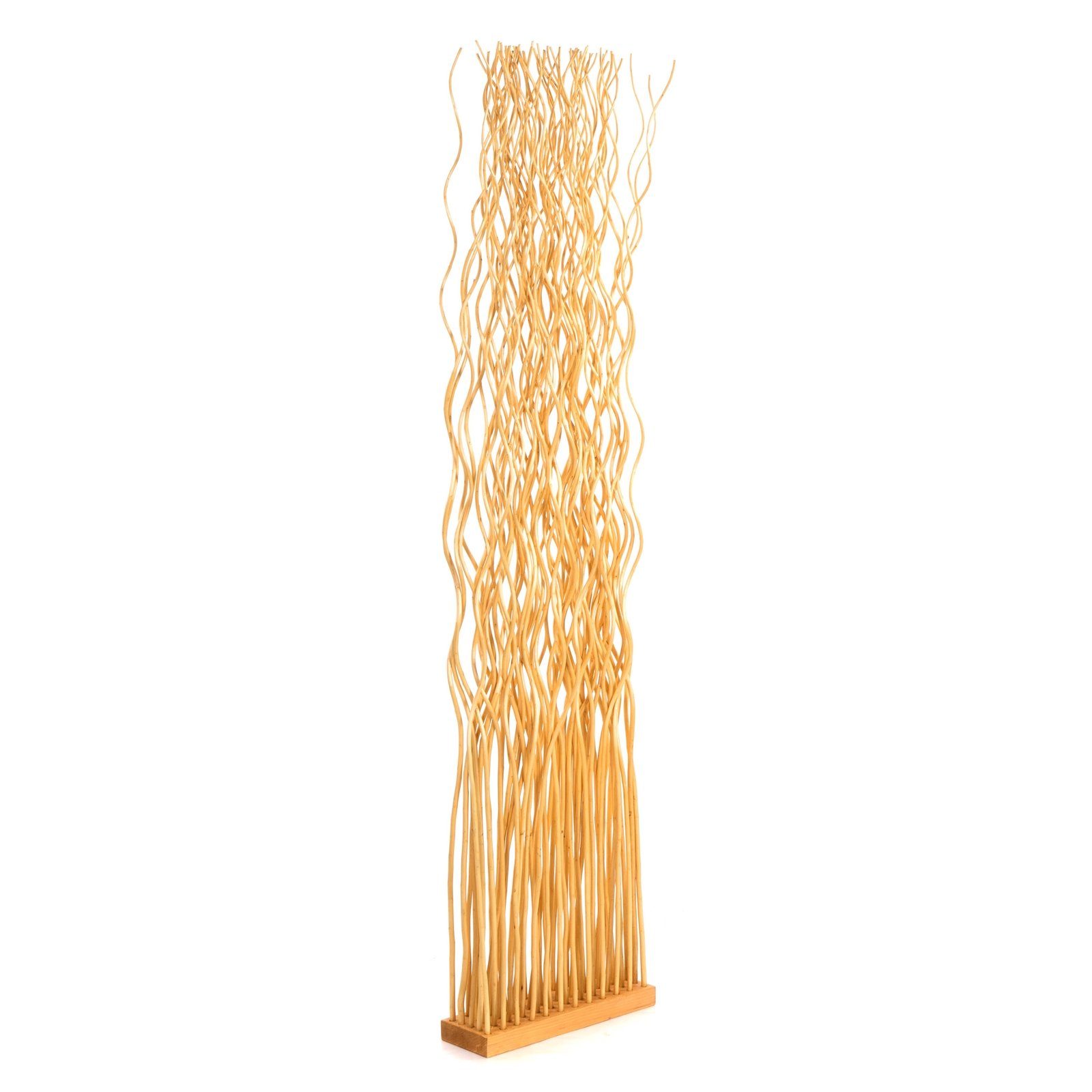 DESIGN DELIGHTS Paravent RAUMTEILER "WAVE", Weidenholz, 170x40cm (HxB), Paravent, Trennwand