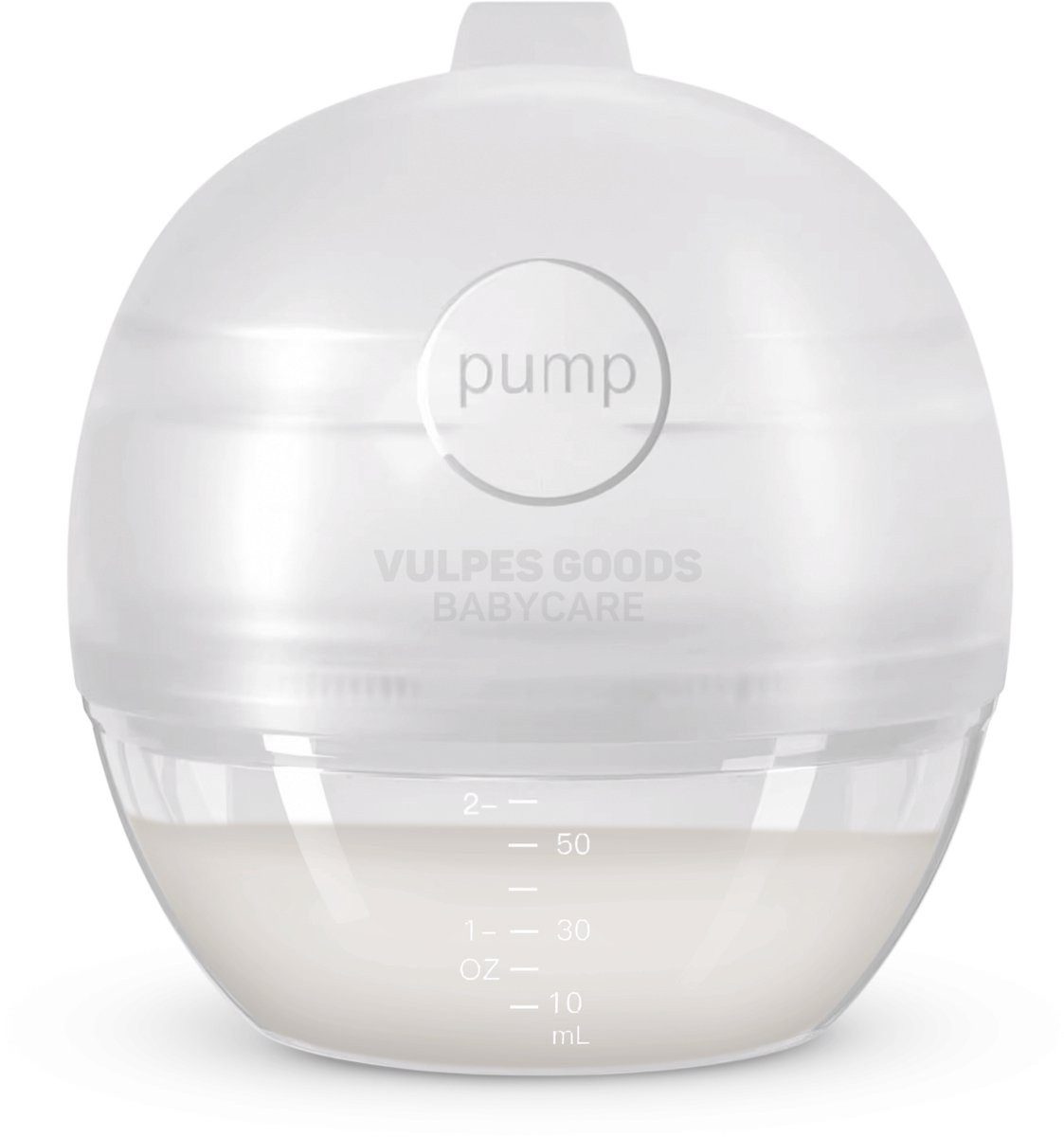 Vulpes Goods Handmilchpumpe BabyCare, Milchsammler, 60 ml, handsfree