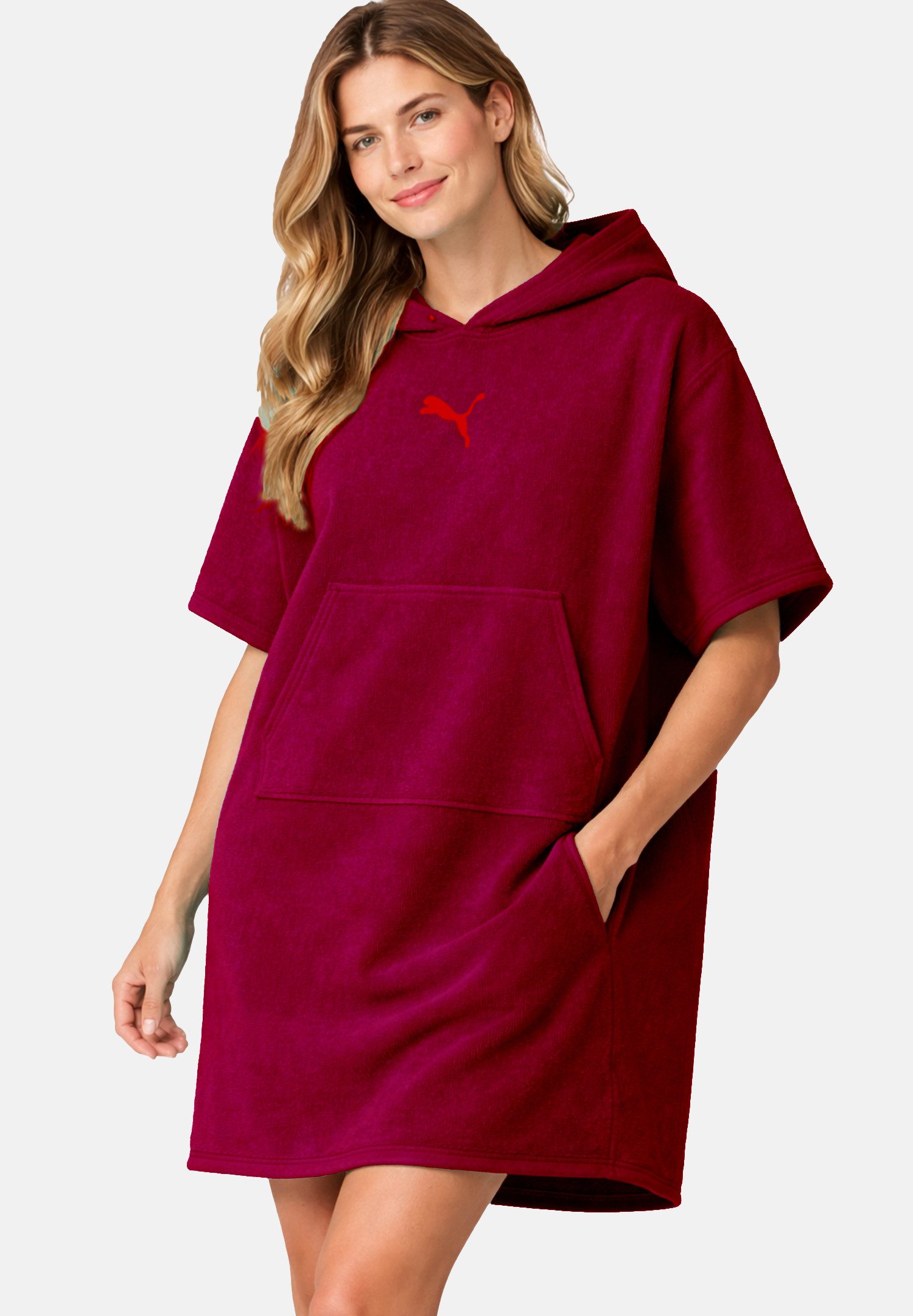 PUMA Bademantel TEAMADDITIONS PONCHO, Baumwolle – Bild 4 von 5