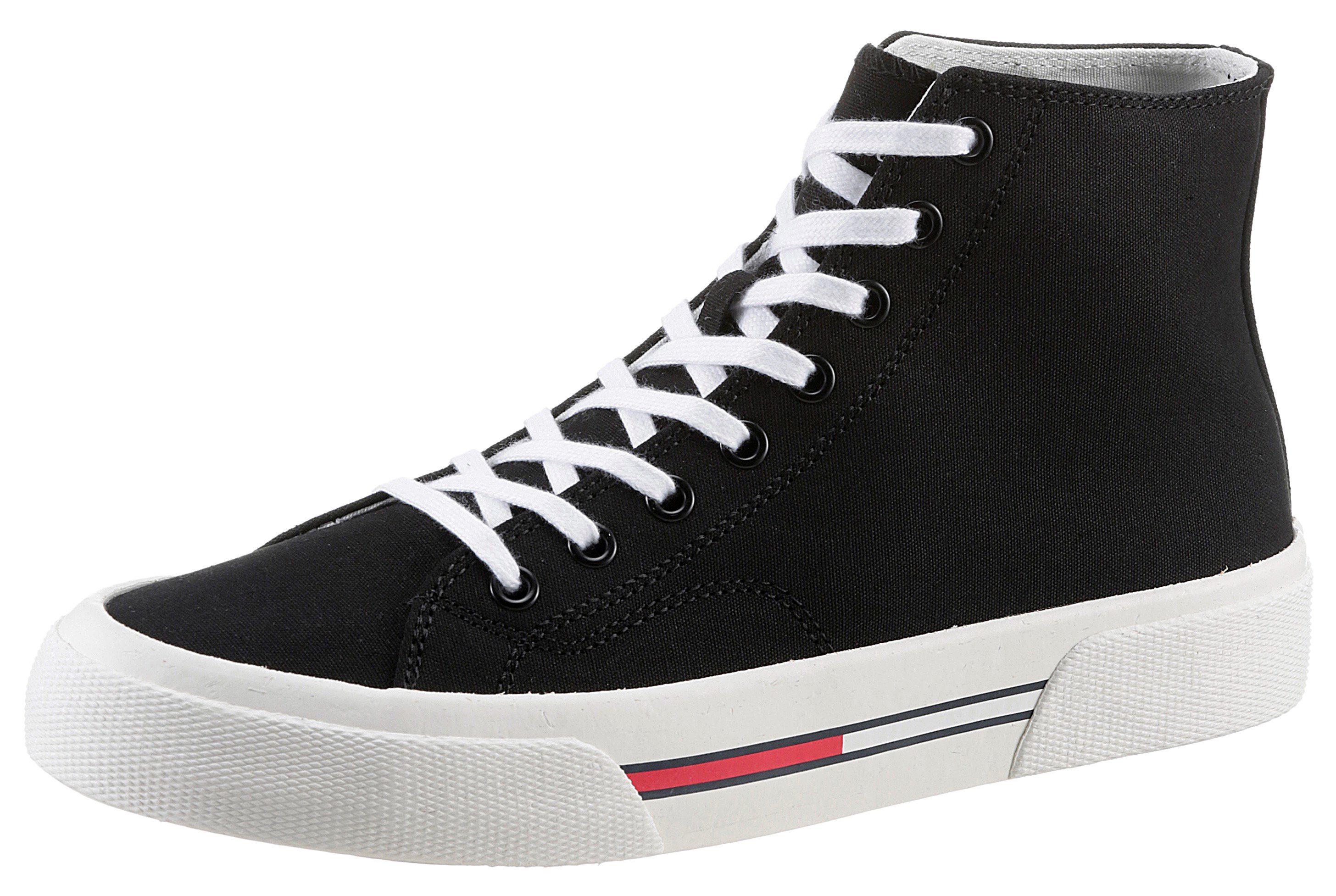Tommy Jeans TOMMY JEANS MID CANVAS COLOR Sneaker mit Used-Laufsohle mit Bio-Material-Anteil, Freizeitschuh, Halbschuh