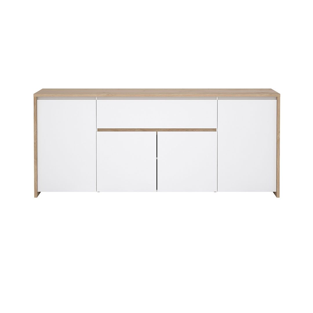 Tvilum Sideboard Next Sideboard 4 Türen, 1 Schublade Eichen-Dekor