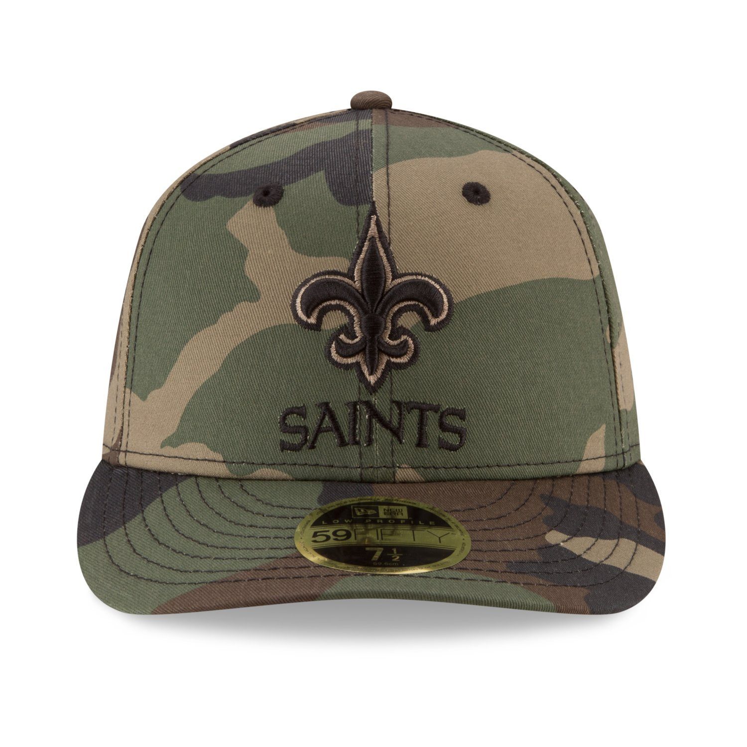 New Era Fitted Cap Profile 59Fifty New woodland Orleans Teams NFL Low Saints