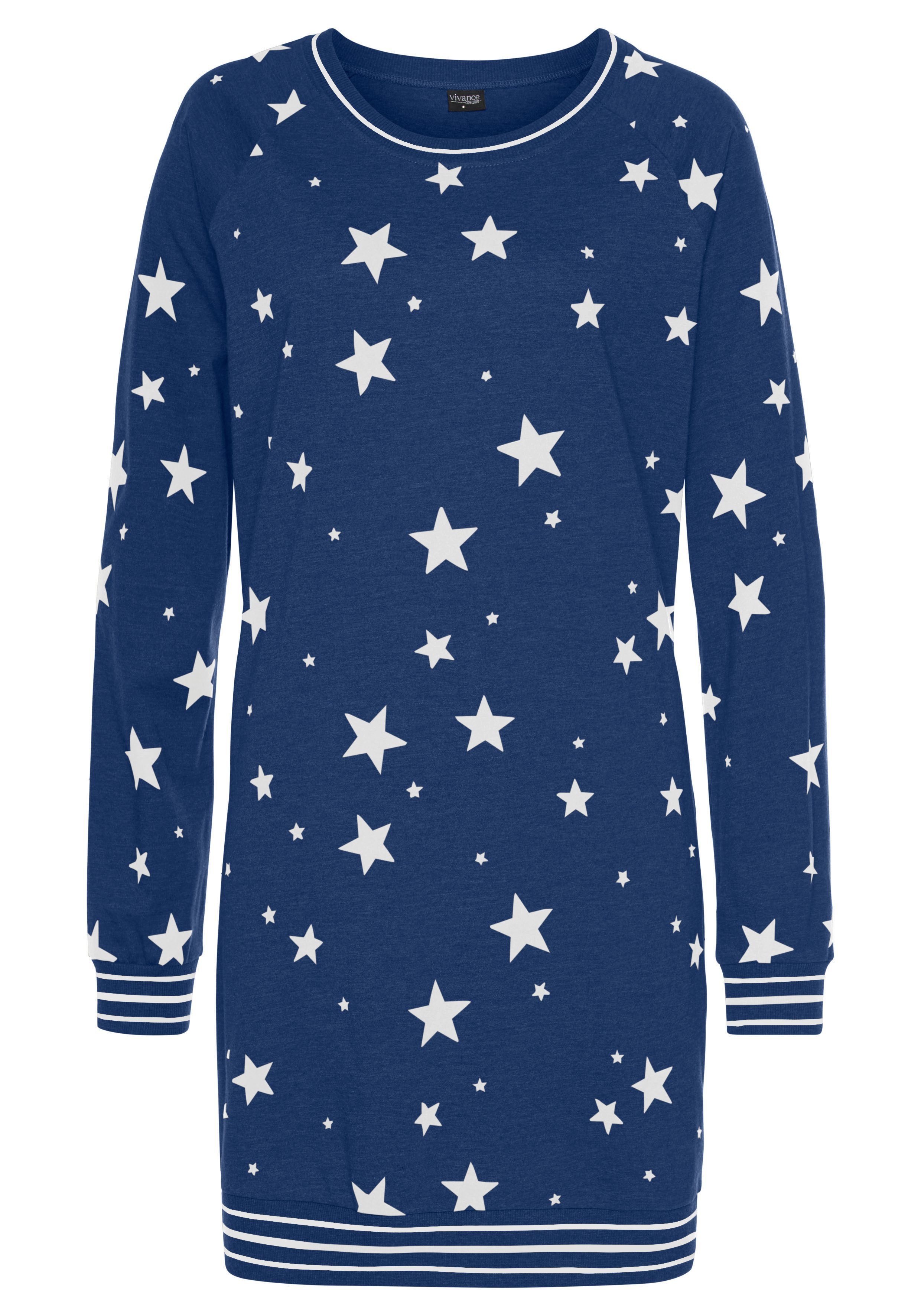 Vivance Dreams by Lascana Sleepshirt mit angesagtem Sternedruck – Bild 2 von 5