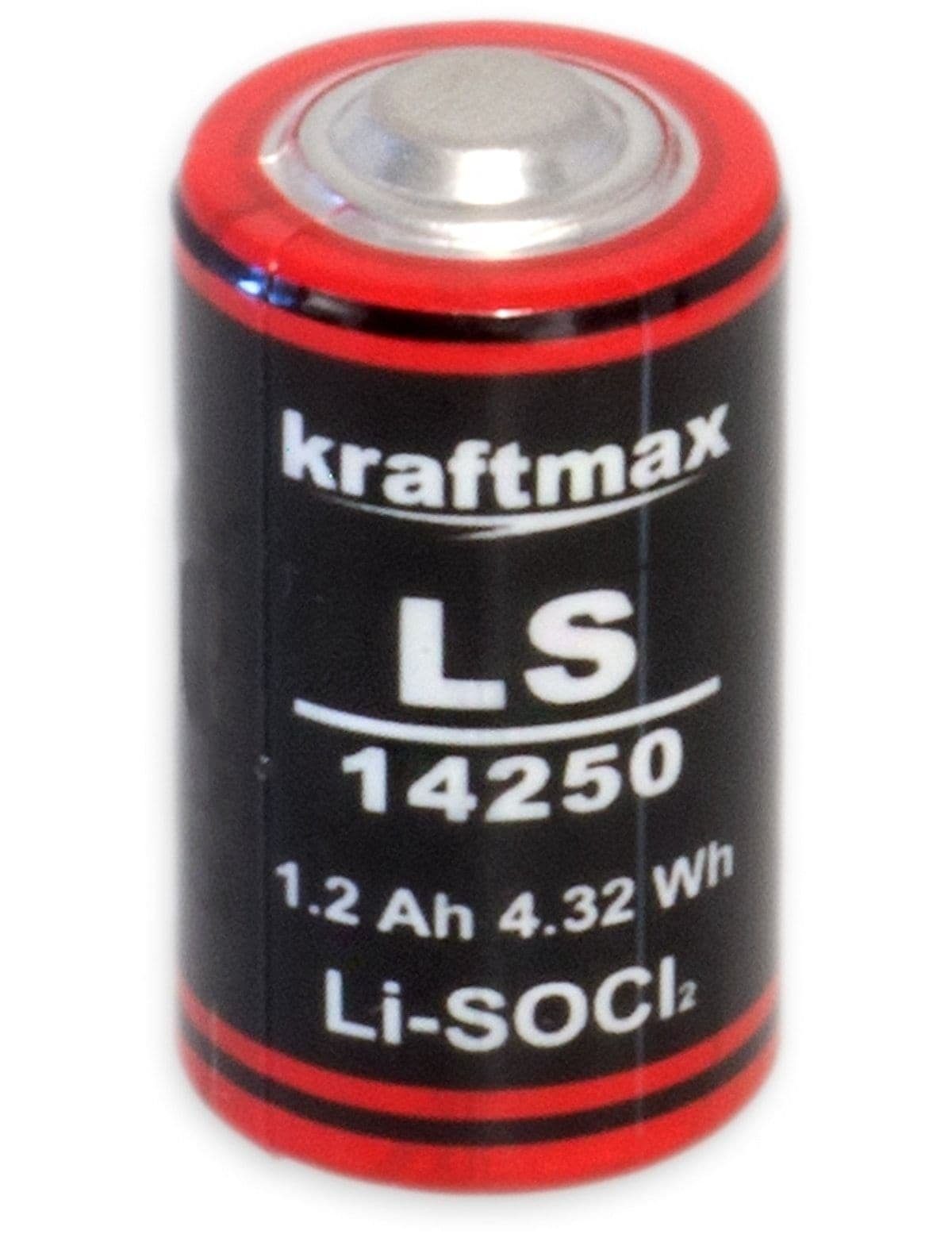 kraftmax KRAFTMAX Lithium-Batterie LS14250, 1/2 AA-Zelle Batterie