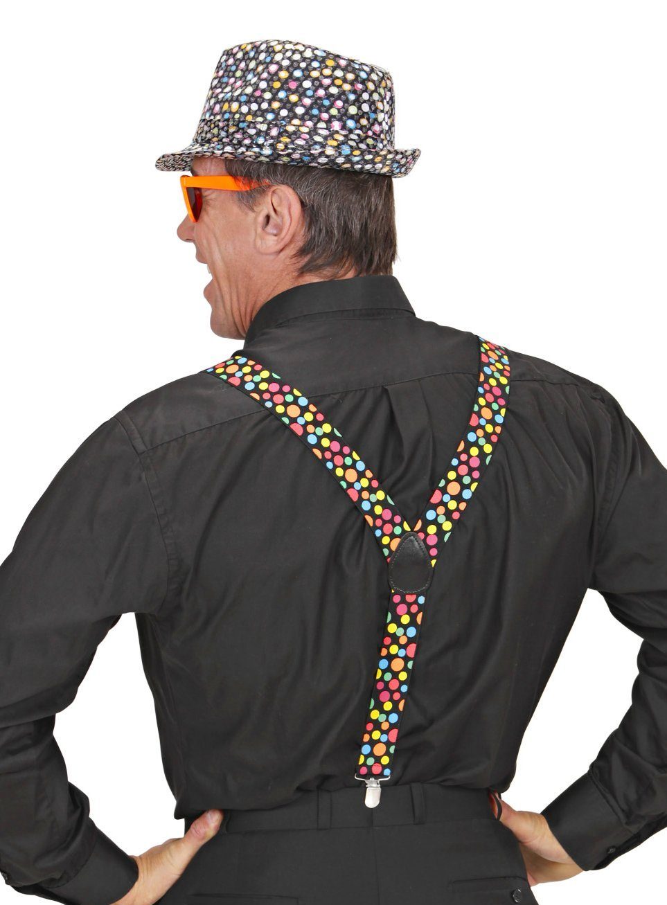 Widdmann Hosenträger Konfetti Hosenträger - für Faschingskostüm Clown Mit M günstig online kaufen