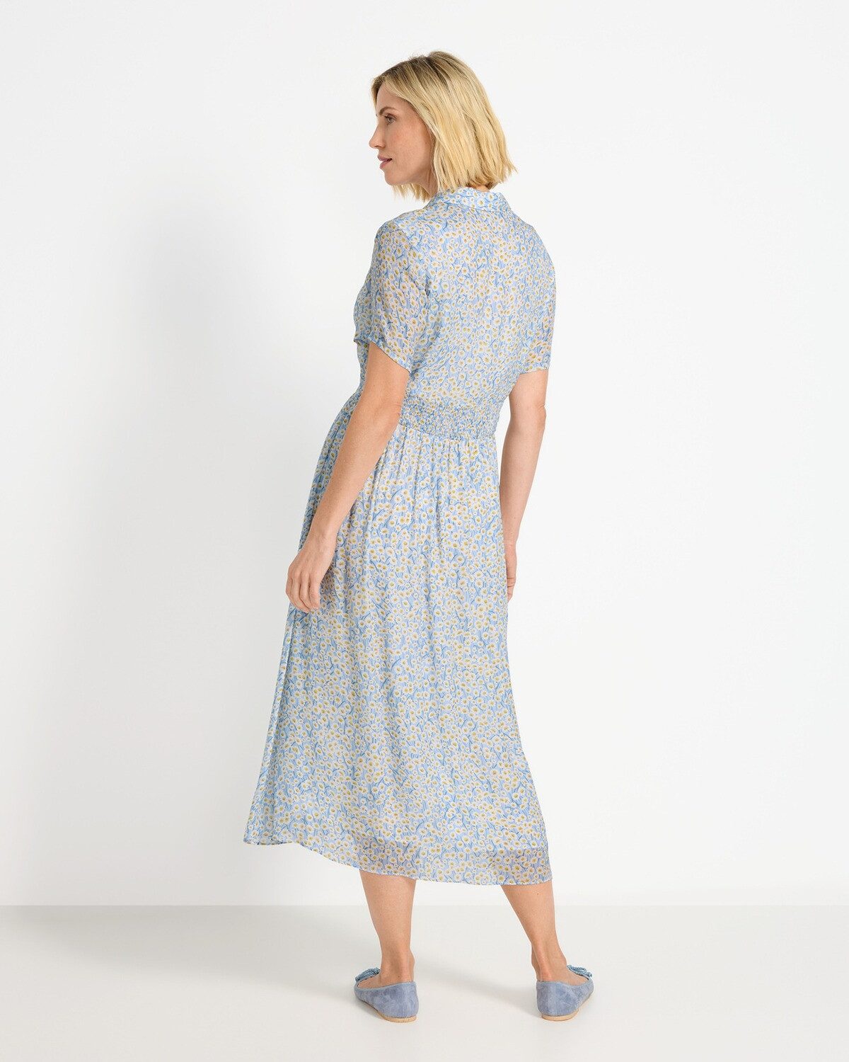 Highmoor Midikleid Hemdblusenkleid mit Gänseblümchen – Bild 5 von 5