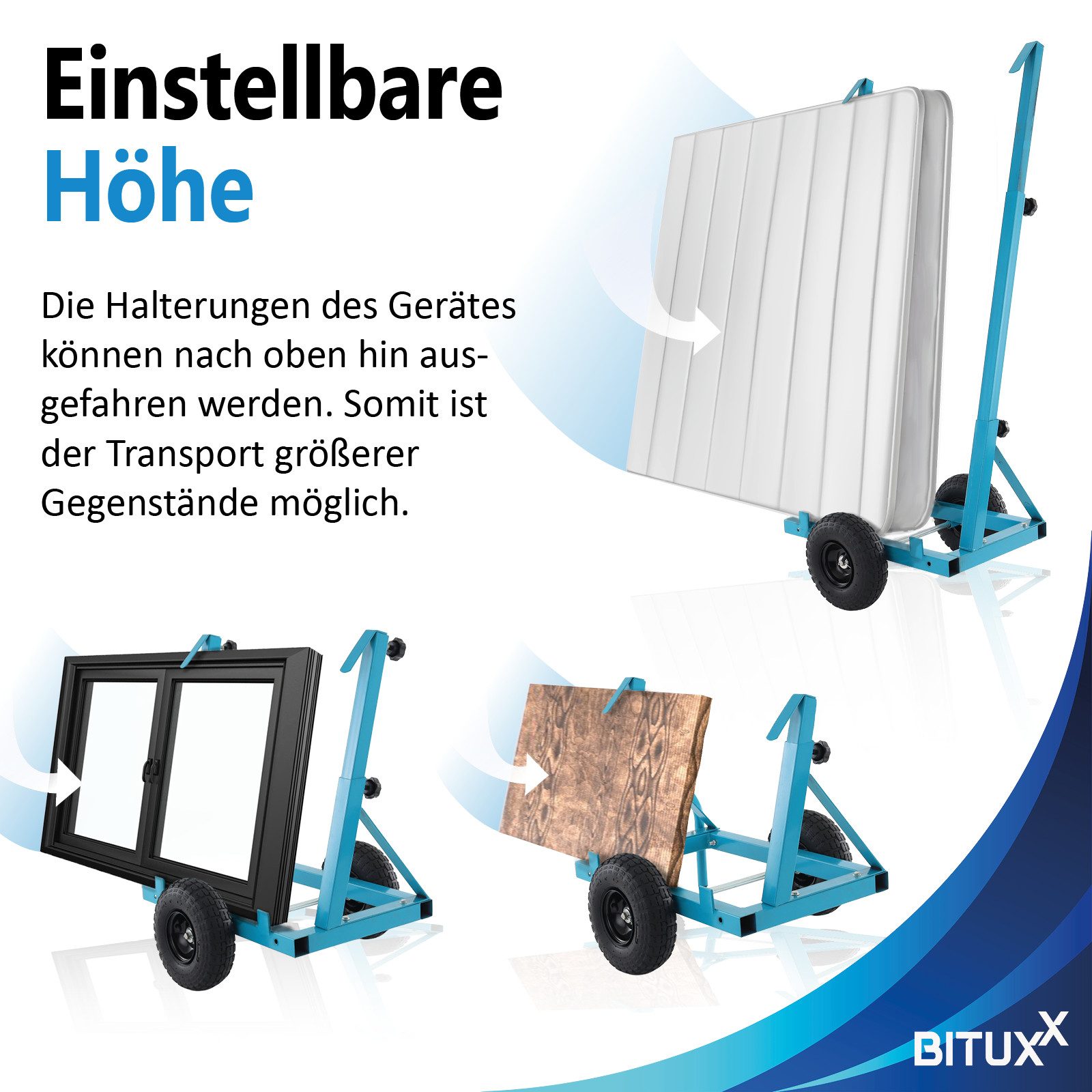 Bituxx Transportroller für Platten bis 200kg, (MS-19565) – Bild 4 von 5