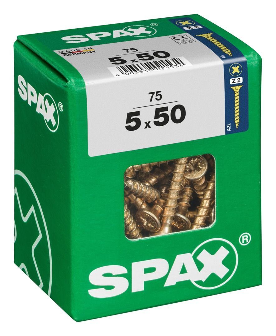 SPAX Holzbauschraube Spax Universalschrauben 50 5.0 x mm 2 75 - Stk. PZ