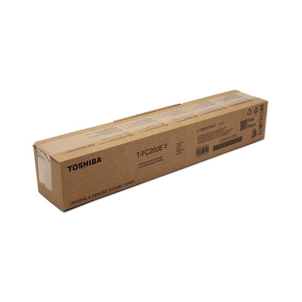 Toshiba Tonerkartusche Toshiba T-FC200E Gelb Toner für e-STUDIO 2000AC., (Tonereinheit, Toner für e-STUDIO 2000AC, Gelb, 24.000 Seiten), Original Toshiba Toner in Gelb für e-STUDIO 2000AC