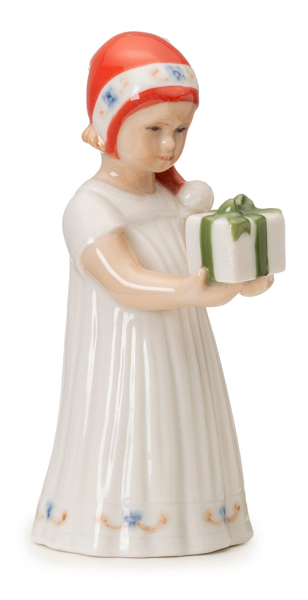 ROYAL COPENHAGEN Dekofigur Royal Copenhagen Weihnachten 'Elsa mit Mini-Geschenk - weiß'