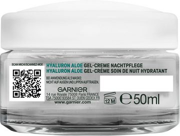 GARNIER Nachtcreme Garnier Hyaluron Aloe Booster Nachtpflege, mit Hyaluron