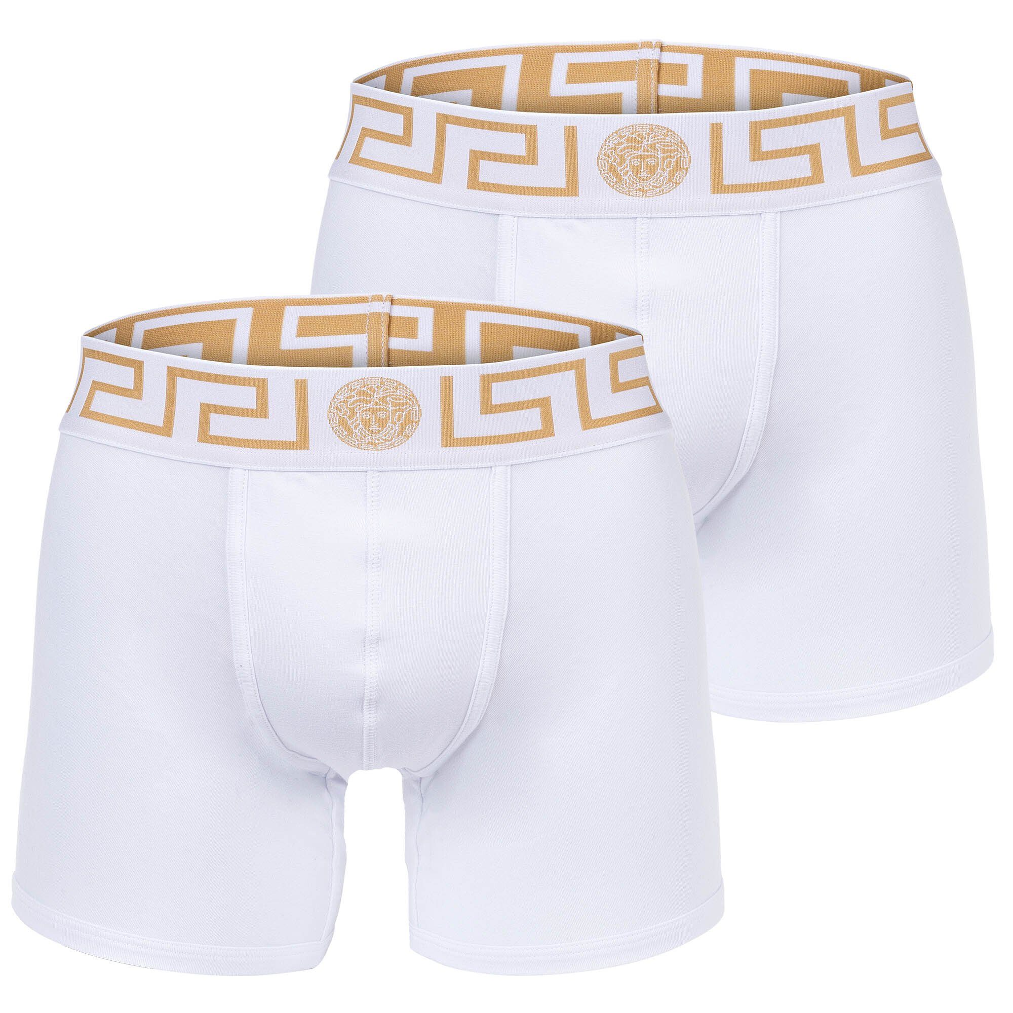 Versace Boxer Herren Boxershorts, 2er Pack - TOPEKA Weiß