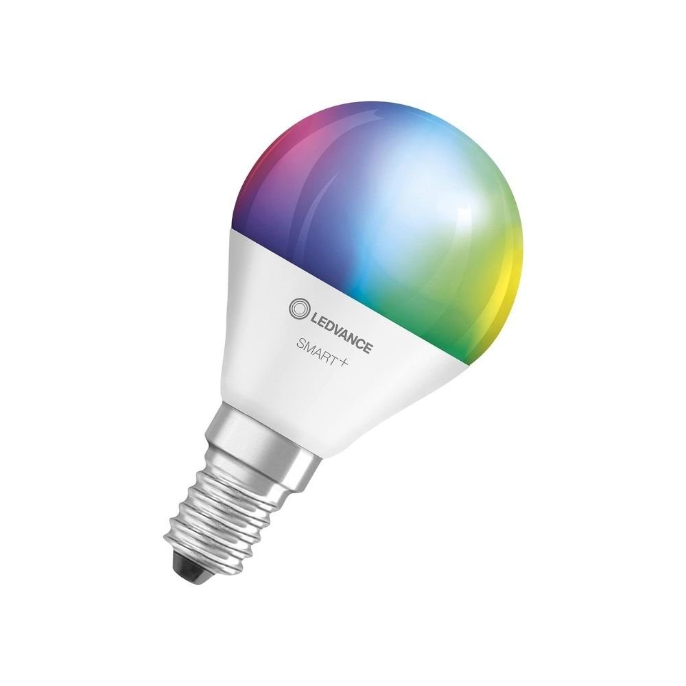 Ledvance LED-Leuchtmittel Smarte WiFi E14, ‎Rgb RGBW, mit Dimmbar, Mattiert Technologie, LED-Lampe Änderbar, Farben