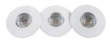 Rabalux LED Deckenspots "Randy" Kunststoff, weiß, rund, 4W, warmweiß, 350lm, ø80mm, mit Leuchtmittel wassergeschützt, warmweiß