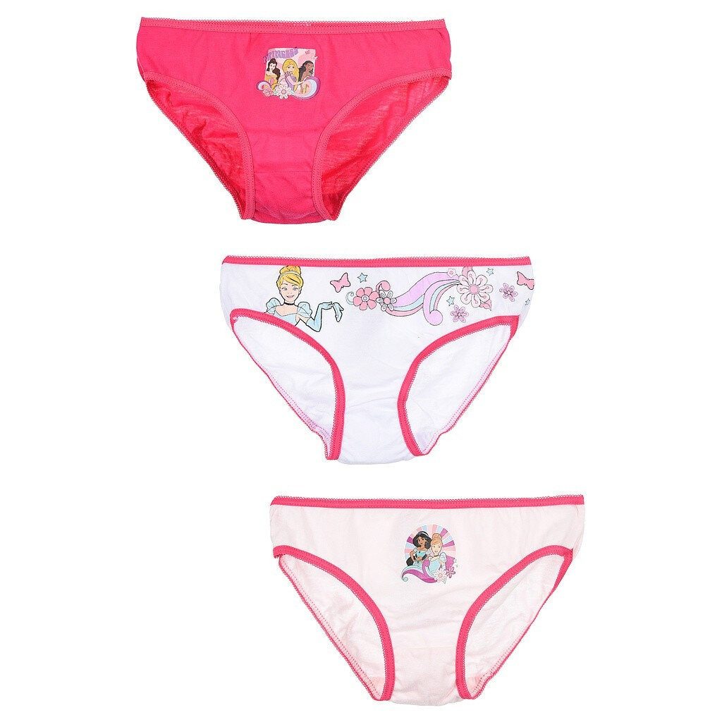 Disney Slip Disney Prinzessin Kinderunterwäsche, Höschen 3 Stück/Paket